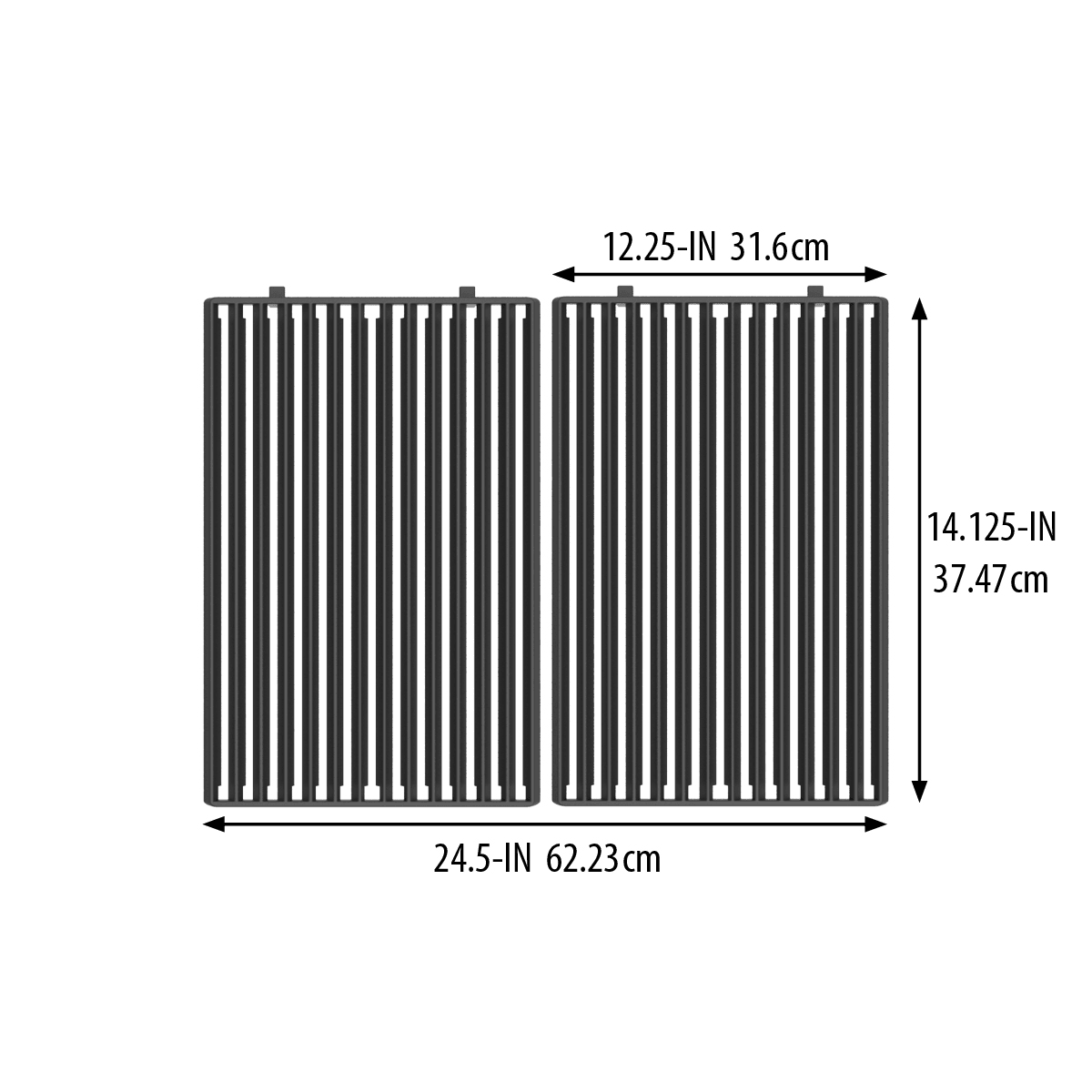 Broil King - 14.75″ X 12.25″ Cast Iron Cooking Grids