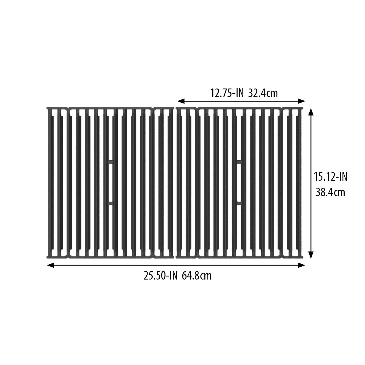 Broil King - 15″ X 12.75″ Cast Iron Cooking Grids