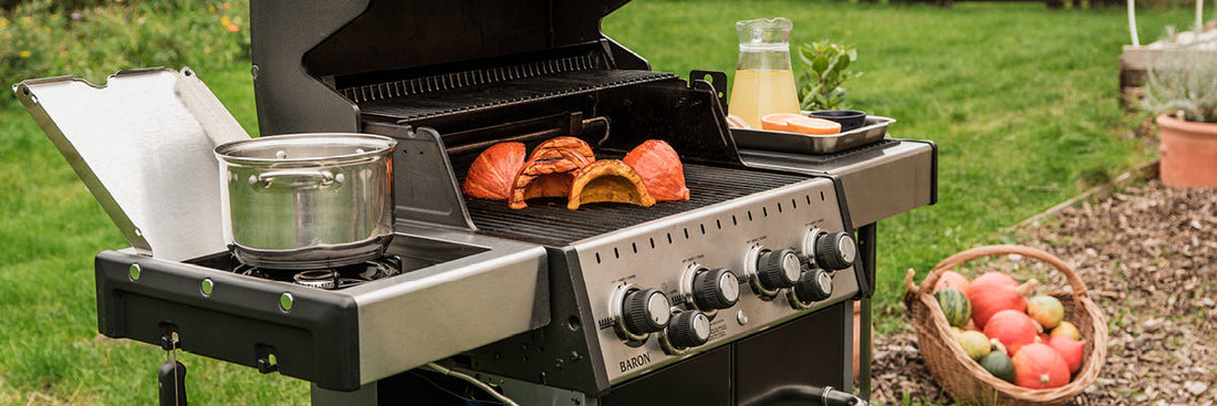 Krämig soppa på grillad pumpa