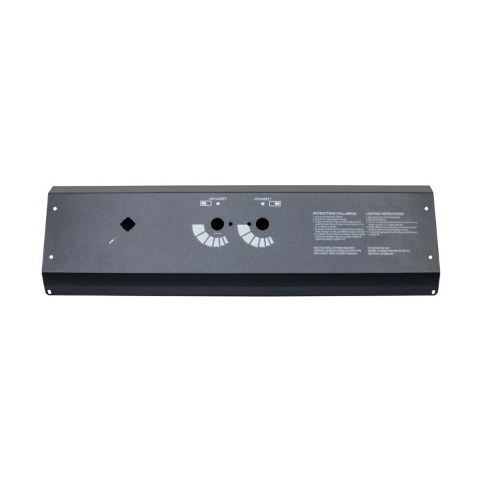 CONTROL COVER 2V LRG BLK CHRM