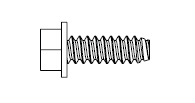 SCREW #14 X 3/4 HEX HEAD